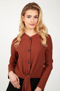 CONCEPT TIE FRONT CARDI