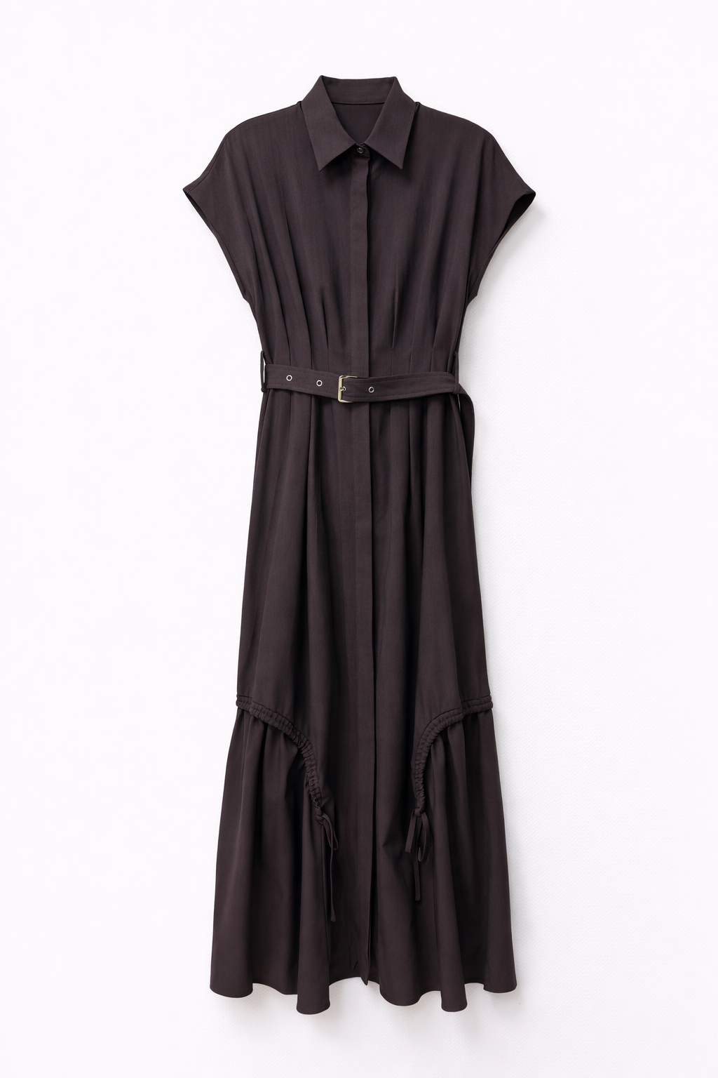 CONCEPT FLARED BELTED DRESS