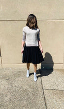 COCO RIBBED SLEEVE HI-LO TOP