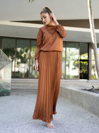 LEVEL BOX PLEATED SKIRT