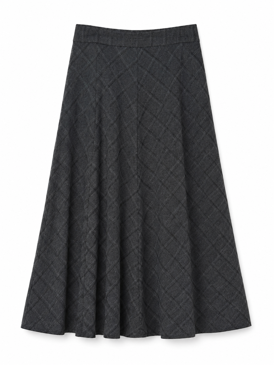 BSL FLARED A-LINE PLAID  SKIRT
