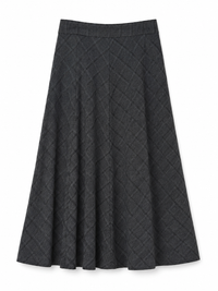 BSL FLARED A-LINE PLAID  SKIRT