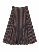 BSL A-LINE PLAID MAXI SKIRT