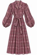 THE KORNER PRINTED DROP RUFFLE DRESS