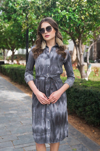 DANIELLA FAYE TIE DYE SHIRTDRESS