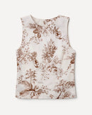 AUREUM TOILE SLEEVELESS BLOUSE W DART