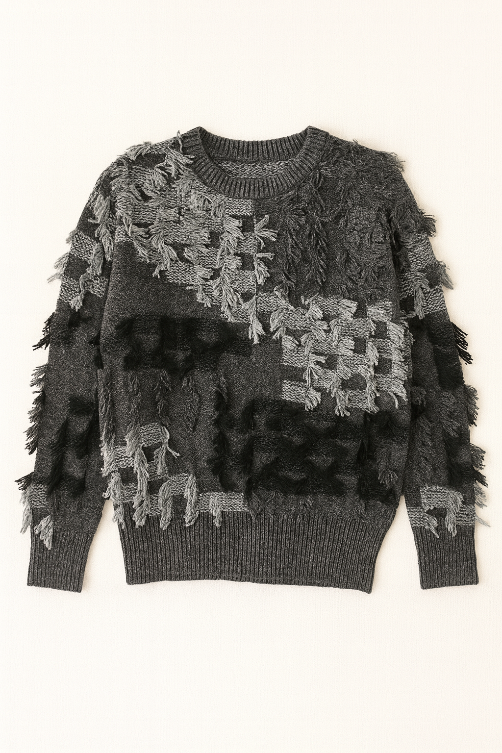 WRONG SIDE OF RIGHT FRINGE CHUNKY SWEATER