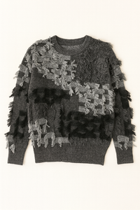 WRONG SIDE OF RIGHT FRINGE CHUNKY SWEATER