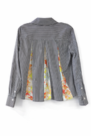 ERMANNA PRINTED SIDE STRIPED SHIRT