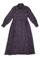 UNAYA DEBRA PRINTED HIDDEN PLACKET SILKY DRESS