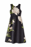 ATTIRE LINEN FLORAL JUMPER