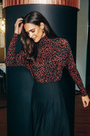 PASHMINA MOCK NECK DOLMAN