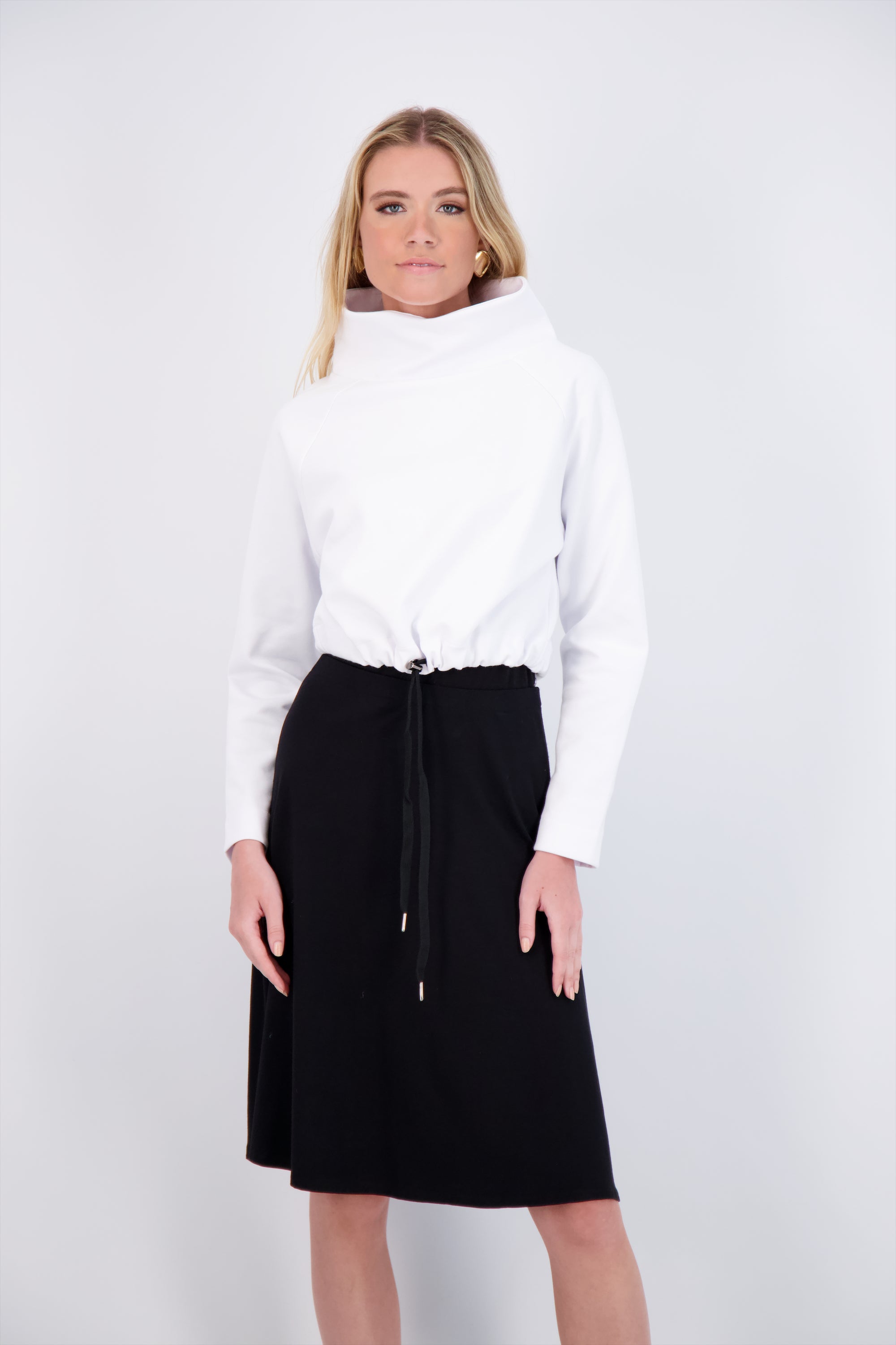 PASHMINA CROPPED DRAWSTRING SWEATSHIRT
