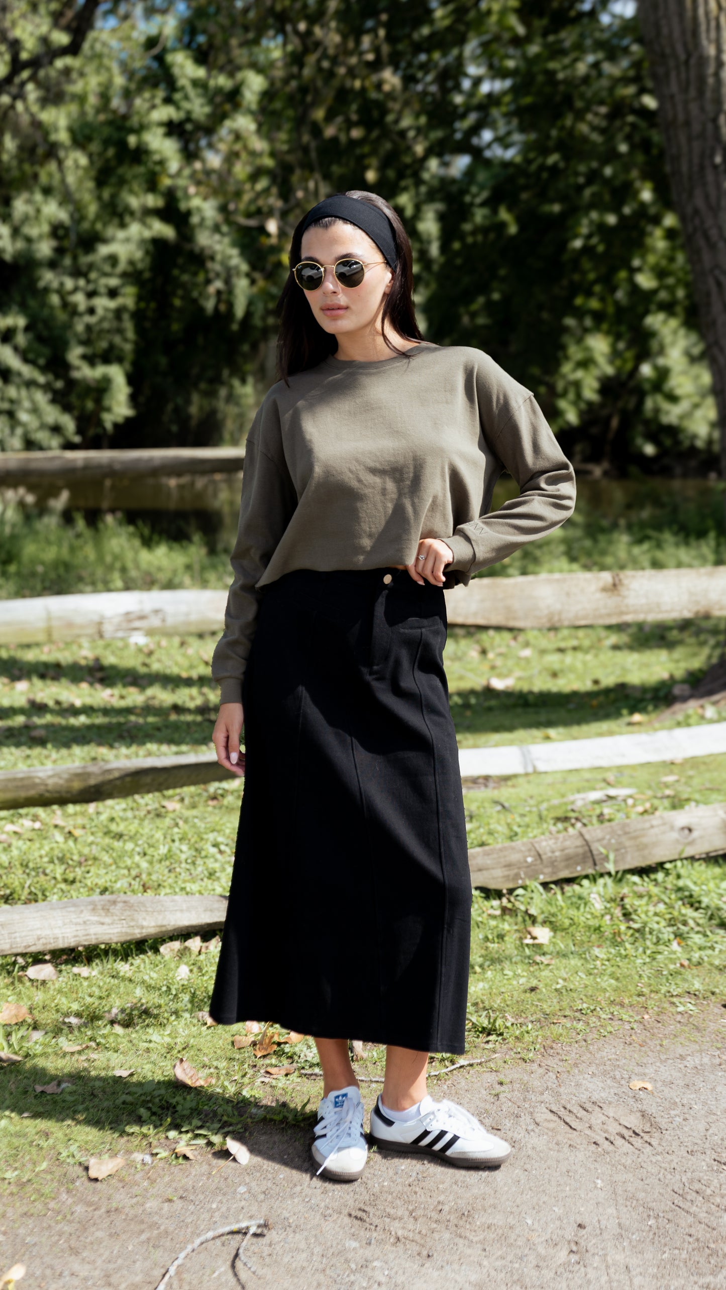 MONN Flyfront Sweat Skirt