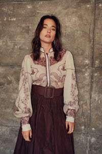 CARLUCCI PRINTED BLOUSE