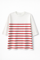POINT JERSEY STRIPED TEE