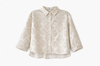 KUO PRINTED BOXY BLOUSE