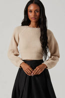 ASTR EILA KNIT TIE BACK SWEATER