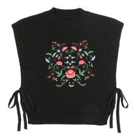 URBAN EDGE EMBROIDERED KNIT VEST