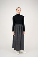 ELLE OH ELLE ODELIA RUFFLE WAIST PLAID SKIRT