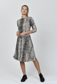 ERMANNA ANIMAL PRINTED BUTTONDOWN SKIRT
