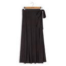 POINT SIDE WRAP SKIRT