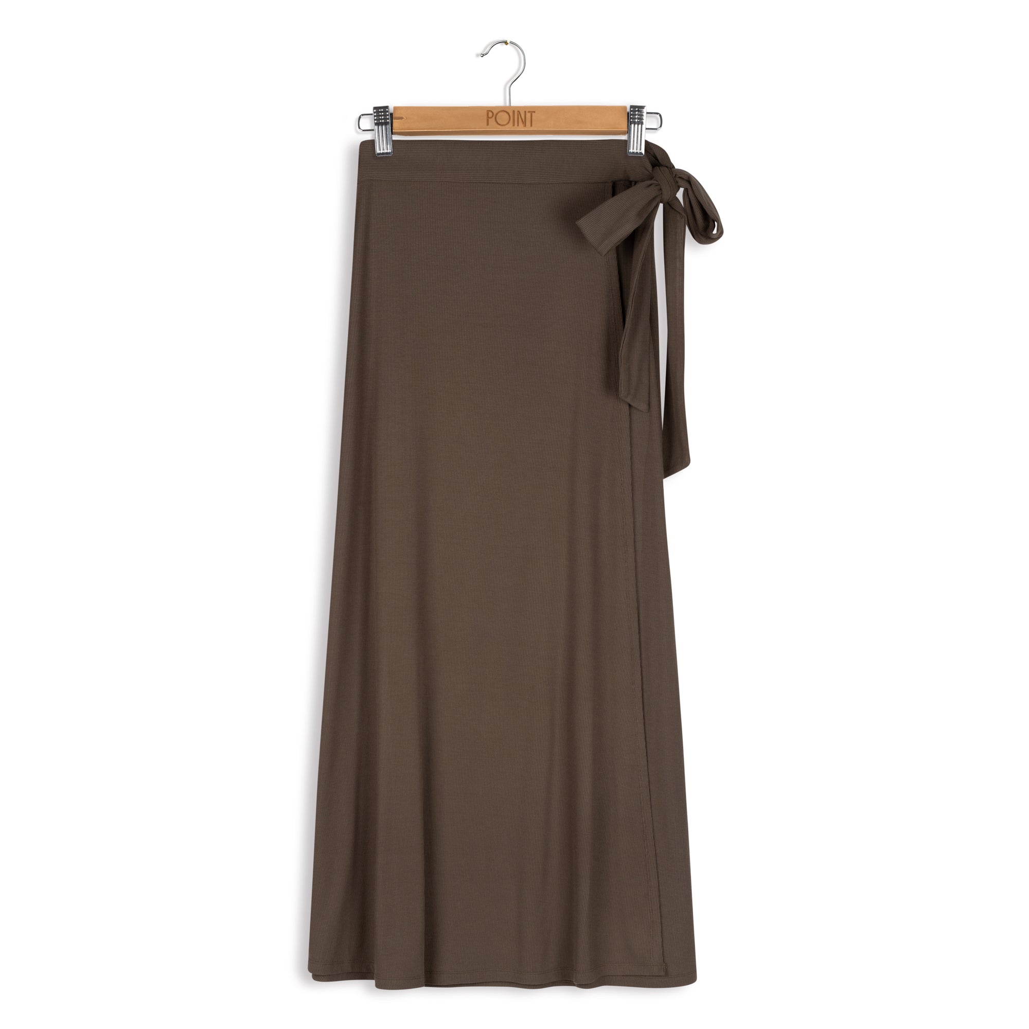 POINT SIDE WRAP SKIRT