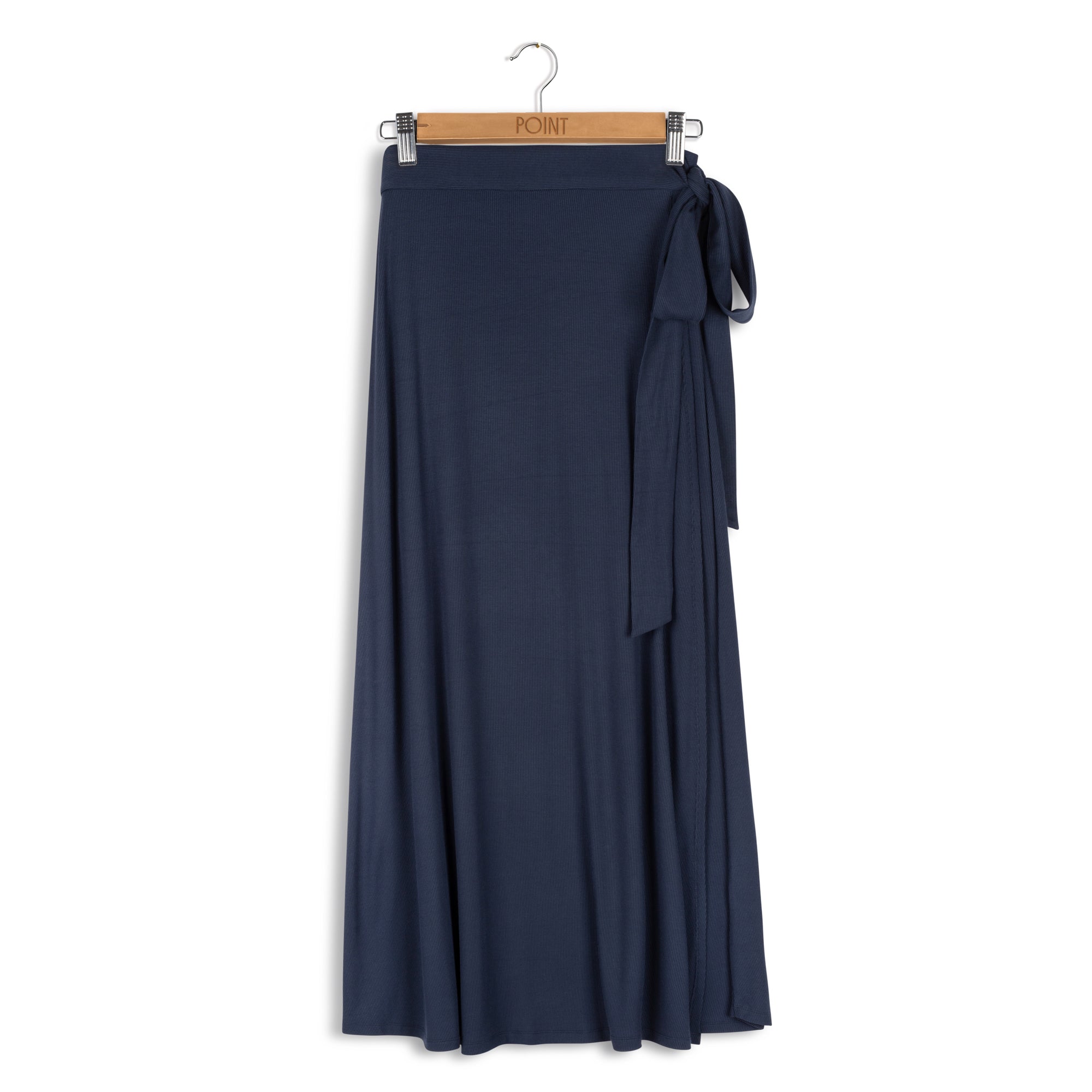 POINT SIDE WRAP SKIRT