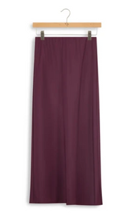 POINT SATIN A-LINE SLIP SKIRT