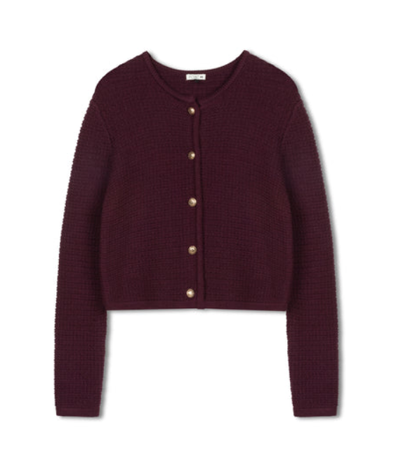 POINT BOXY KNIT CARDIGAN