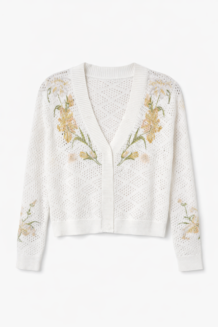 MODELLE KNIT SCALLOP CARDI