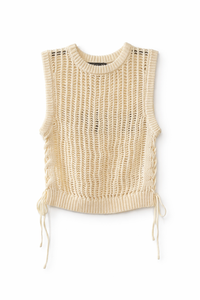 DELUC BRAIDED KNIT VEST