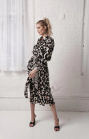 THIRD FLORAL MAXI SHIRTDRESS