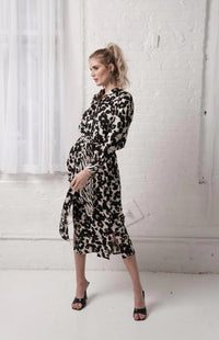 THIRD FLORAL MAXI SHIRTDRESS