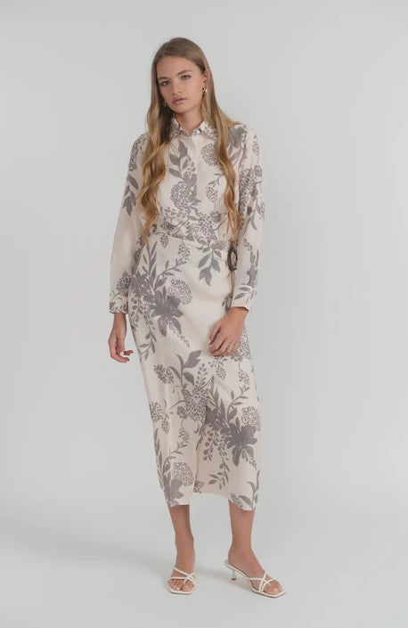 LUUM WILD FIG FLORAL COLMAR TOP