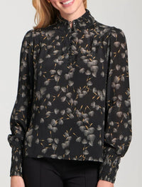 AP.NY PUFF SLEEVE BLOUSE W RUCHED DETAIL