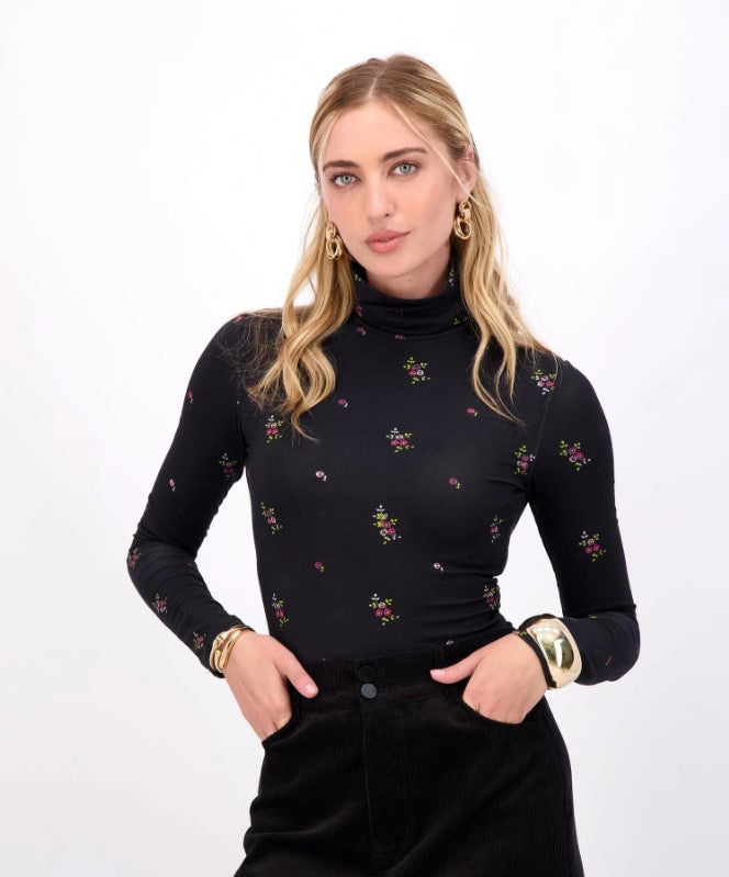 POPPY BOUQET TURTLENECK