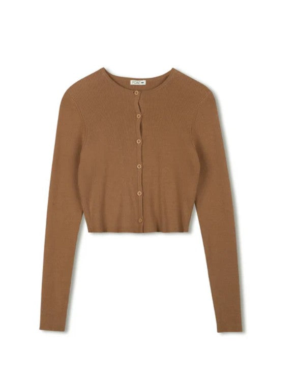 POINT KNIT CROPPED CARDI