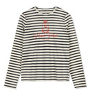 POINT STRIPE GRAPHIC TEE