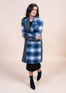 ROSE MIXED MEDIA PLAID COAT