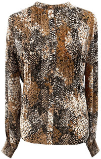 BELLE SNAKE PRINTED TOP
