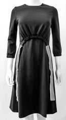 ERMANNA ELASTIC SCRUNCH WAIST TIE DRESS