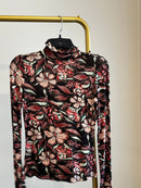 KUO PRINTED TURTLENECK
