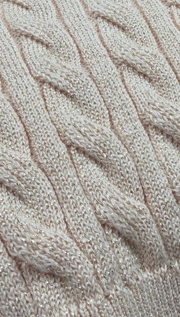 ERMANNA KNIT VEST W BRAID ON SIDE