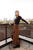 IN:05 RUFFLE SKIRT WITH BELT