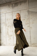 IN:05 RUFFLE SKIRT WITH BELT