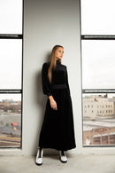 IN:05 VELVET RIBBON WAIST DRESS