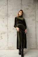 IN:05 VELVET RIBBON WAIST DRESS