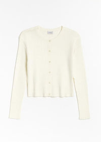 PEODE RIBBED CARDIGAN