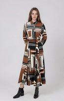 UNAYA JULIA GEOMETRIC DRESS